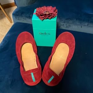 Rouge Suede Tieks by Gavrieli